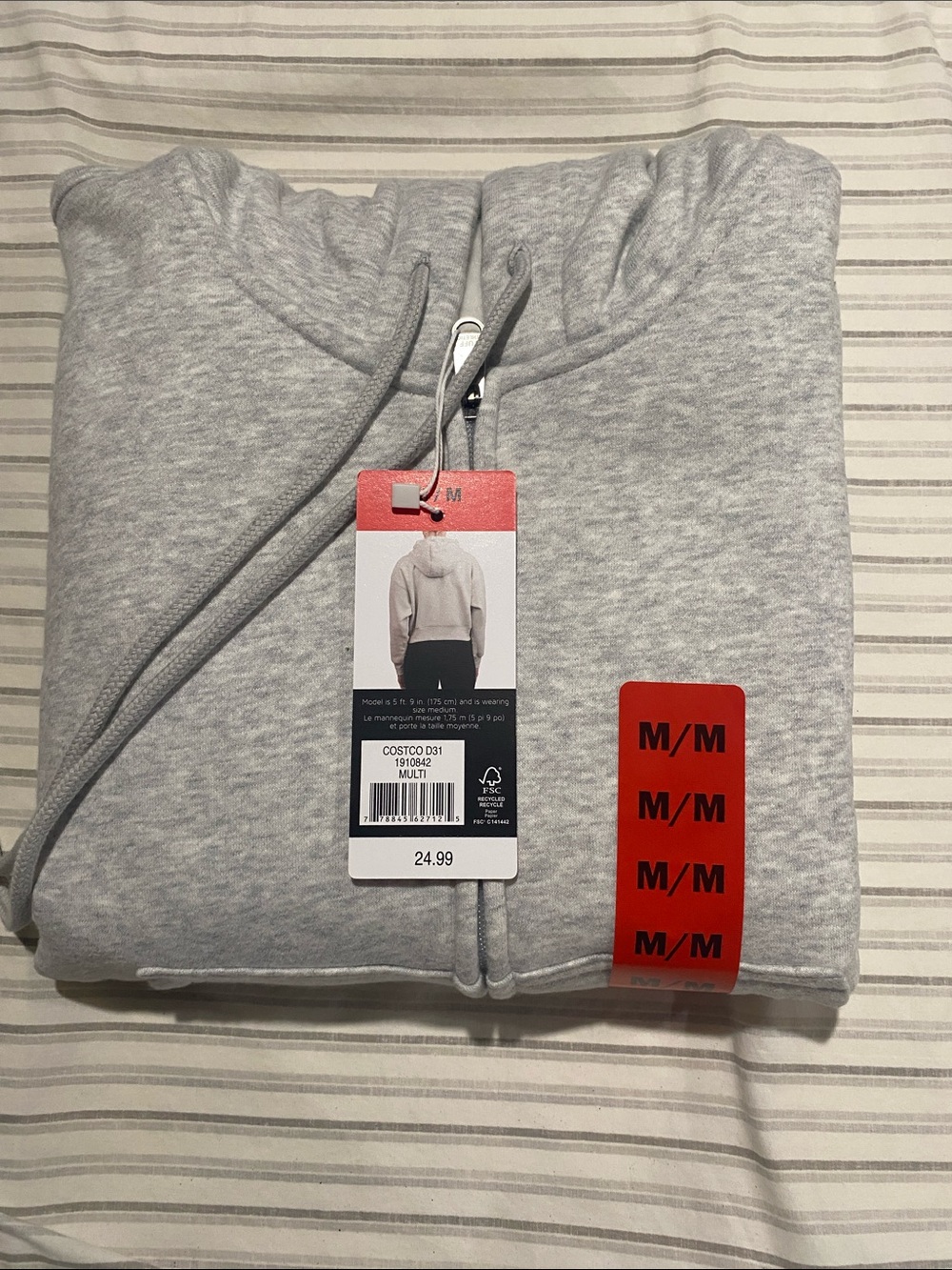 Tuff Athletics Heather Light Gray Women's Crew Sweatshirt